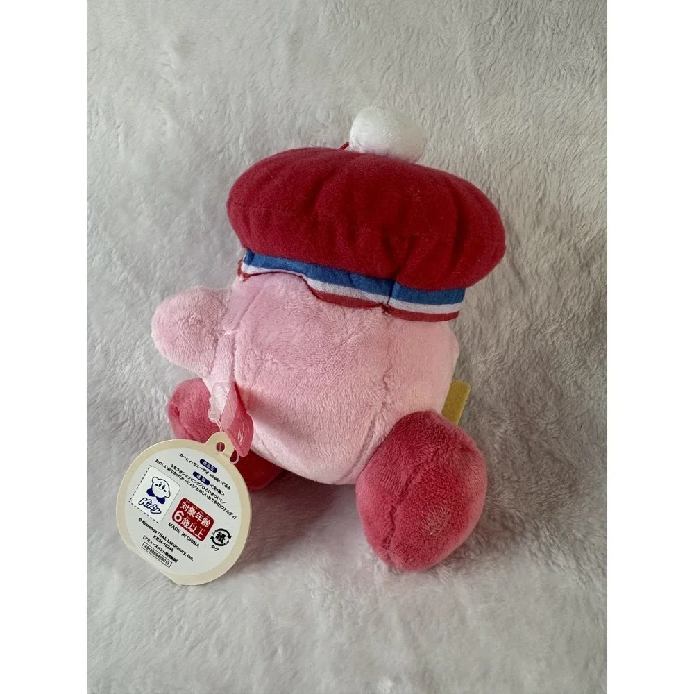Kirby Sunny Day Red Beret Shopping Bag Plush Doll Toy Keychain 5